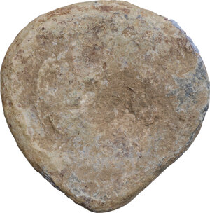 reverse: Premonetale PB, c. 4th - 2nd century BC.  Lead scallop shell, obtained by casting. Natural rendering of details