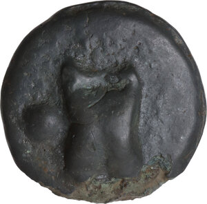 obverse: Dioscuri/ Mercury series.. AE Cast Uncia, c. 280-276 BC