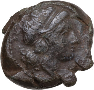 obverse: Anonymous.. AE Double litra, Campanian mint (?), after 283 BC
