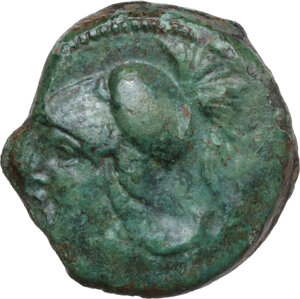 obverse: Anonymous. AE Litra/Quartuncia (?), Campanian mint (?), c. 279-270 BC