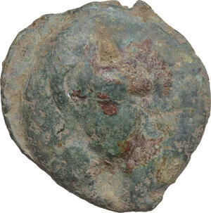 obverse: Roma/Roma series.. AE Cast Semuncia, 269-266 BC