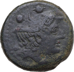 obverse: Anonymous semilibral series.. AE Sextans, Campanian mint (Capua/Cales), 217-216 BC