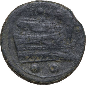 reverse: Anonymous semilibral series.. AE Sextans, Campanian mint (Capua/Cales), 217-216 BC