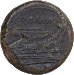 reverse: Anonymous semilibral series.. AE Sextans, Campanian mint (Capua/Cales), 217-216 BC