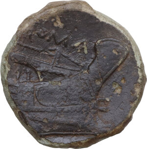 reverse: Anonymous semilibral series.. AE Semuncia, Campanian mint (Capua/Cales), 217-216 BC