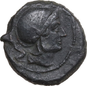 obverse: Anonymous semilibral series.. AE Quartuncia, Campanian mint (Capua/Cales) 217-216