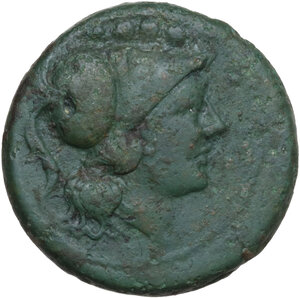 obverse: V series.. AE Triens, uncertain mint in South East Italy, 214 BC