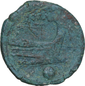 reverse: Second Heavy L Series. AE Uncia. Luceria mint, 214-213 BC