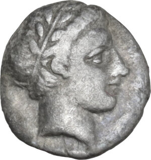 obverse: Central and Southern Campania, Neapolis. AR Obol, c. 320-300 BC