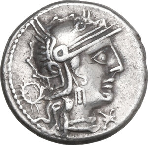 obverse: L. Opimius. AR Denarius, 131 BC