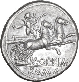 reverse: M. Opimius . AR Denarius, 131 BC