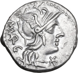 obverse: M. Vargunteius. AR Denarius, 130 BC