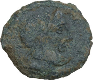 obverse: M. Caecilius Q.f. Q.n. Metellus.. AE Semis, 127 BC