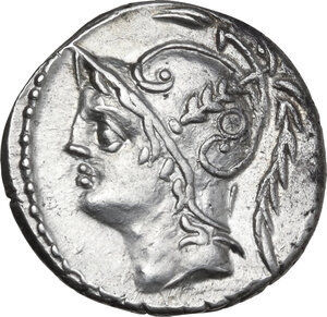 obverse: Q. Thermus M.f.. AR Denarius, 103 BC