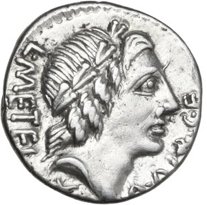 obverse: C. Poblicius Malleolus, A. Postumius Sp. f. Albinus and L. Metellus.. AR Denarius, 96 BC