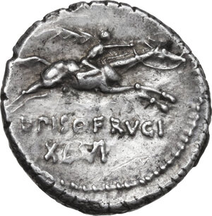 reverse: L. Calpurnius Piso Frugi.. AR Denarius, 90 BC