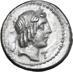 obverse: L. Calpurnius Piso Frugi.. AR Denarius, 90 BC