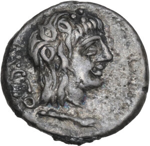 obverse: M. Cato. AR Quinarius, 89 BC