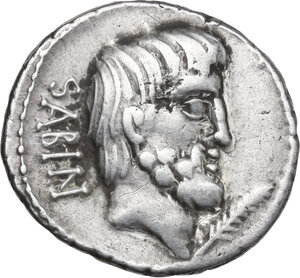 obverse: L. Titurius L. f. Sabinus.. AR Denarius, 89 BC