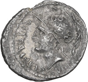 obverse: The Bellum Sociale, 90-88 BC.. AR Denarius, mint moving with C. Papius, 90 BC