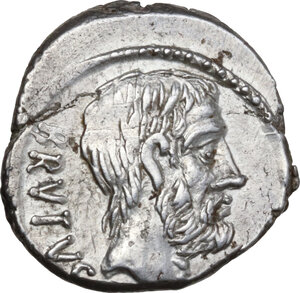 obverse: M. Junius Brutus.. AR Denarius, 54 BC