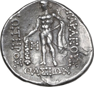 reverse: Celts in Eastern Europe. AR Tetradrachm, imitation of Thasos, after 148 BC