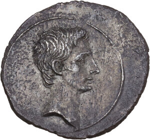 obverse: Augustus (27 BC - 14 AD).. AR Denarius. Uncertain mint, 32-29 BC