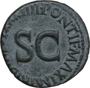 reverse: Augustus (27 BC - 14 AD).. AE As, 11-12 AD