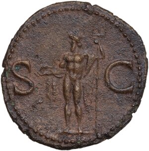 reverse: Agrippa (died 12 BC).. AE As, Rome mint, struck under Caligula, 37-41 AD