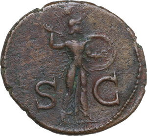 reverse: Claudius (41-54).. AE As, Rome mint, 50-54