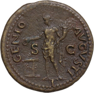 reverse: Nero (54-68).. AE As, Rome mint, 62-68