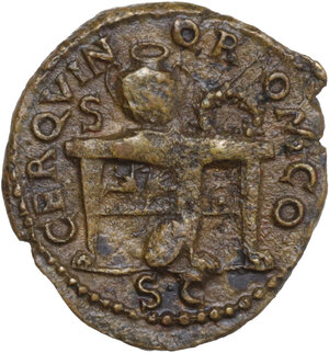 reverse: Nero (54-68).. AE Semis, Rome mint, 62-68