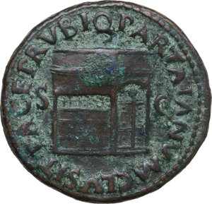 reverse: Nero (54-68).. AE As. Rome mint, 65 AD