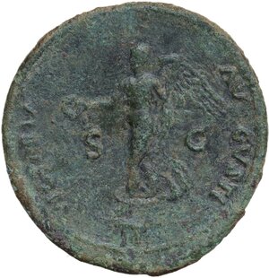 reverse: Nero (54 68).. AE Dupondius. Lugdunum mint