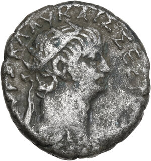 obverse: Nero (54-68) with Poppaea.. BI Tetradrachm. Alexandria mint (Egypt). Dated RY 10 (AD 63/4)
