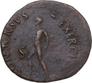 reverse: Vitellius (69 AD).. AE As, Spanish mint (Tarraco?). Struck c. January-June 69 AD