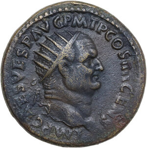 obverse: Vespasian (69-79).. AE Dupondius, Rome mint, 73 AD