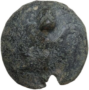reverse: Northern Apulia, Luceria.  Heavy series.. AE Cast Semuncia, c. 225-217 BC