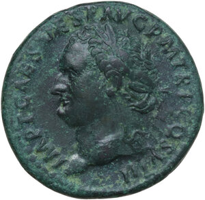 obverse: Titus (79-81).. AE As, 80-81