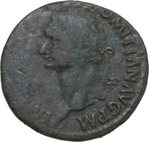 obverse: Domitian (81-96).. AE Sestertius, 82 AD