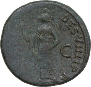 reverse: Domitian (81-96).. AE Sestertius, 82 AD