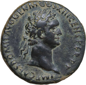 obverse: Domitian (81-96).. AE As, 87 AD