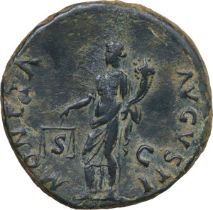 reverse: Domitian (81-96).. AE As, 87 AD