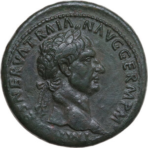 obverse: Trajan (98-117).. AE Sestertius, 98-99 AD