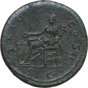 reverse: Trajan (98-117).. AE Sestertius, 98-99 AD