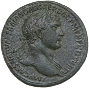 obverse: Trajan (98-117).. AE Sestertius, 103-111 AD