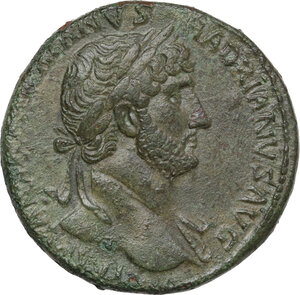 obverse: Hadrian (117-138).. AE Sestertius. Rome mint, 119-120 AD