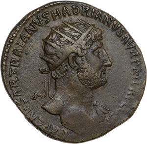 obverse: Hadrian (117-138).. AE Dupondius, 119-121 AD