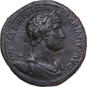 obverse: Hadrian (117-138).. AE Sestertius, 121 AD