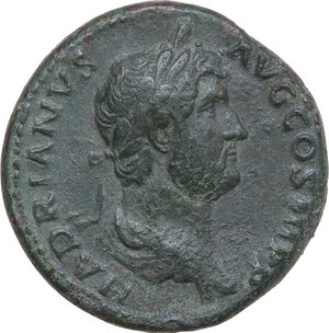 obverse: Hadrian (117-138).. AE As. Rome mint, 130-133 AD